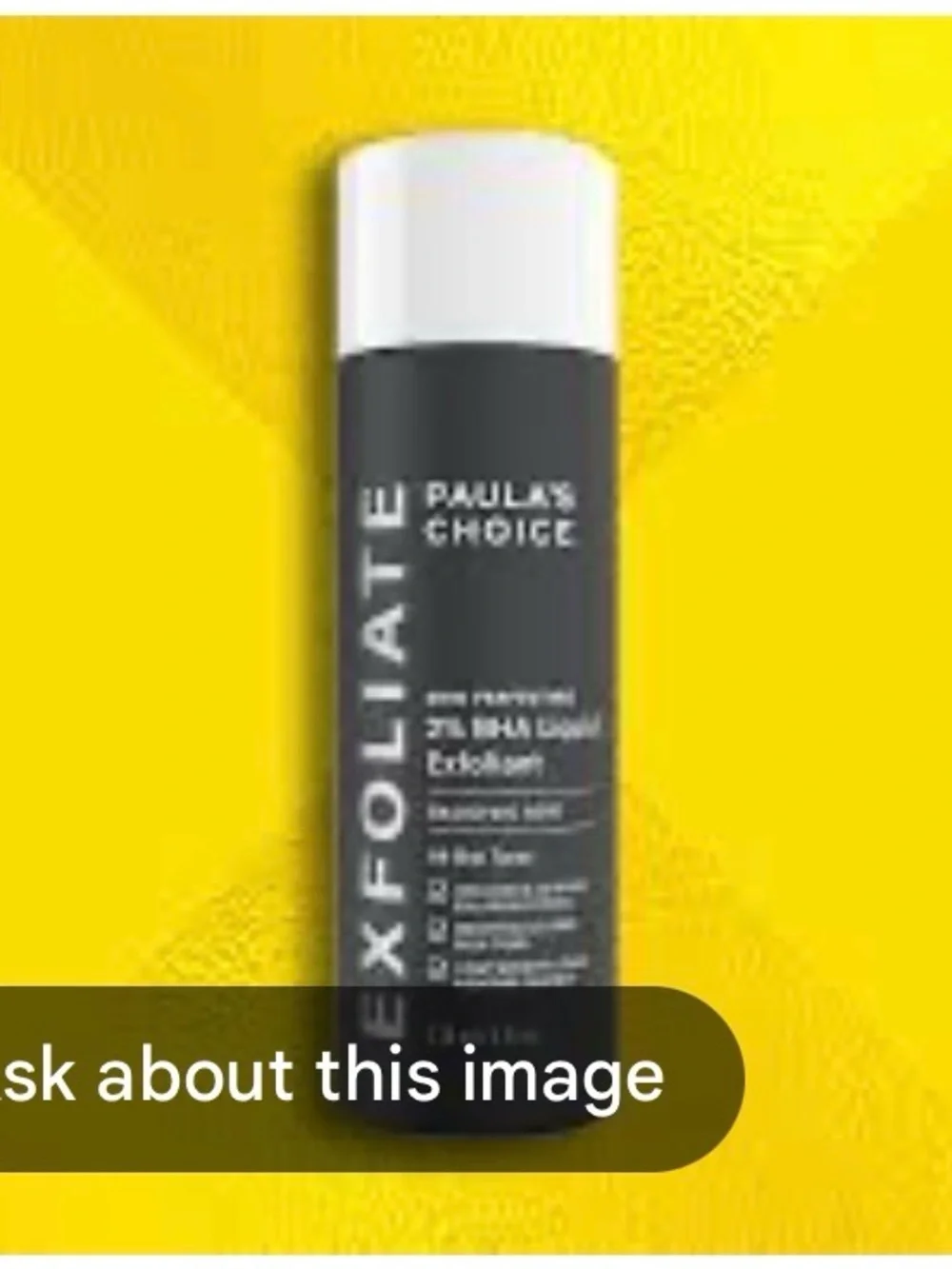 Paula's Choice Black Exfoliant Bottle